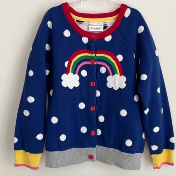 Hanna Andersson Other - Hanna Andersson Rainbow Cardigan Sweater Sz 120cm